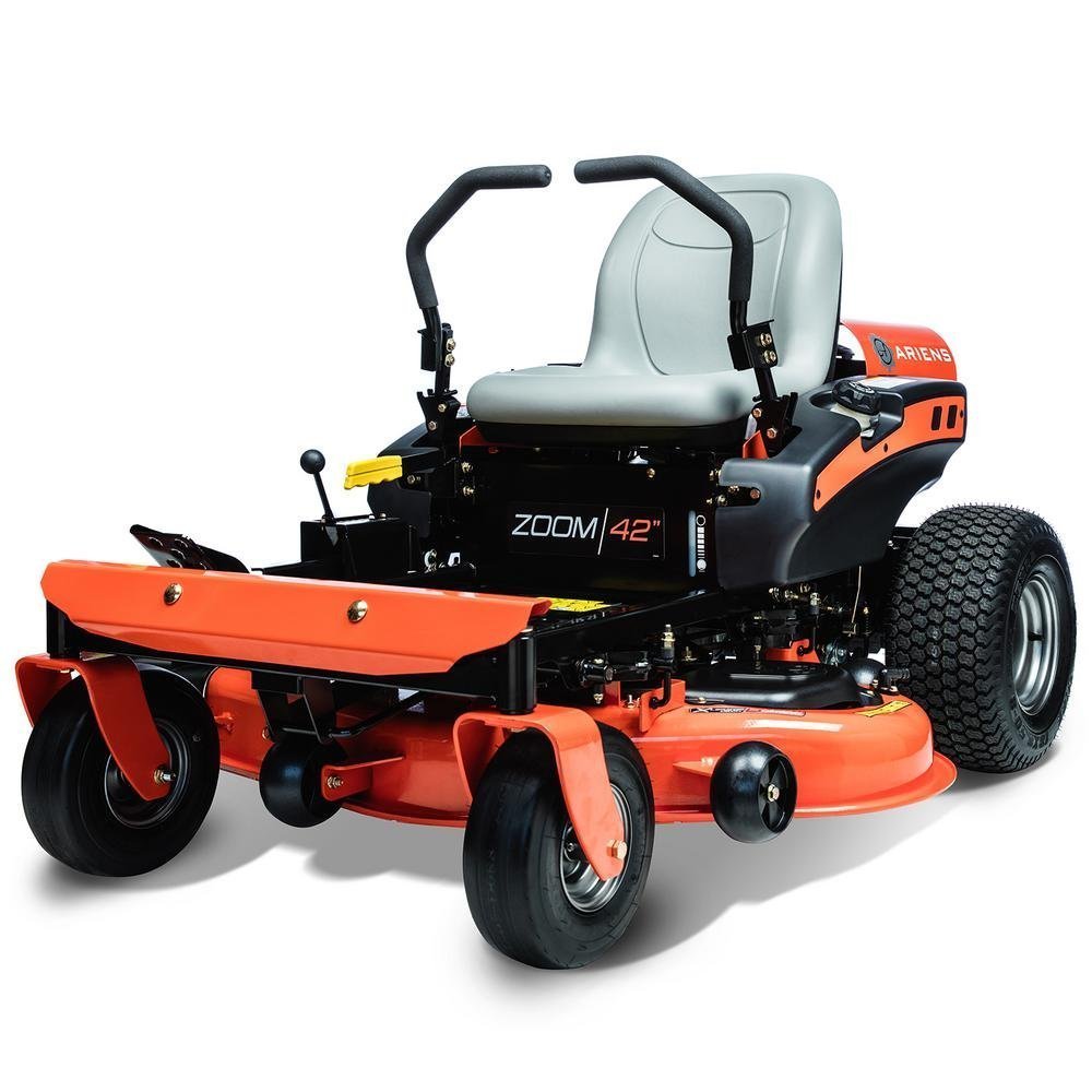 ariens zoom 42 in. 19 hp kohler v twin gas hydrostatic zero turn riding mower