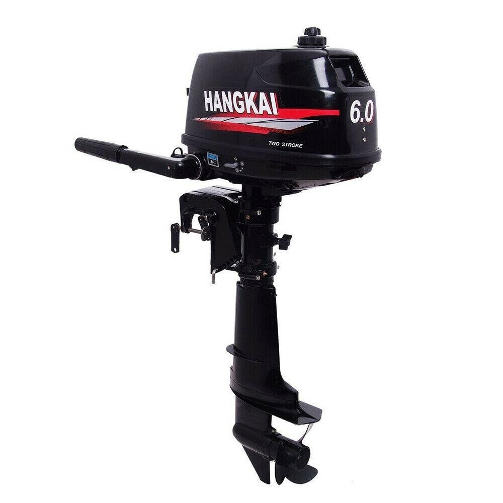 1054 hangkai water cooled 2 stroke 6hp outboard motor petrol powered engine