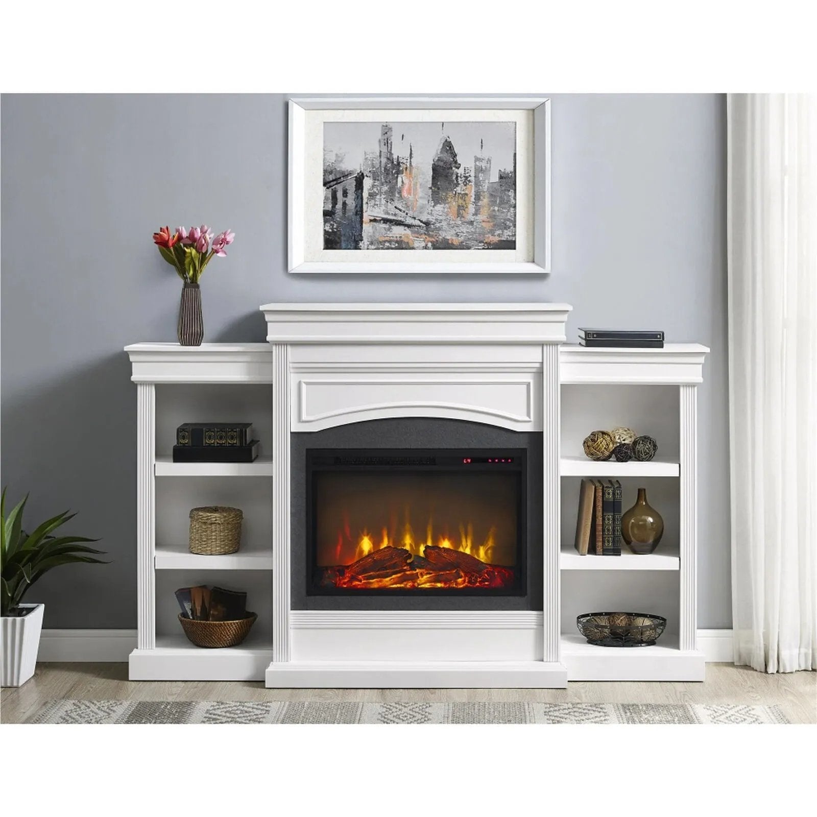 12-1 ameriwood home lamont mantel fireplace