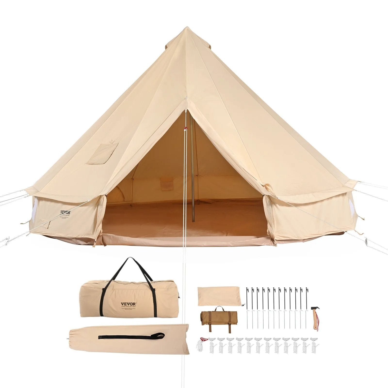 133 vevor canvas bell tent