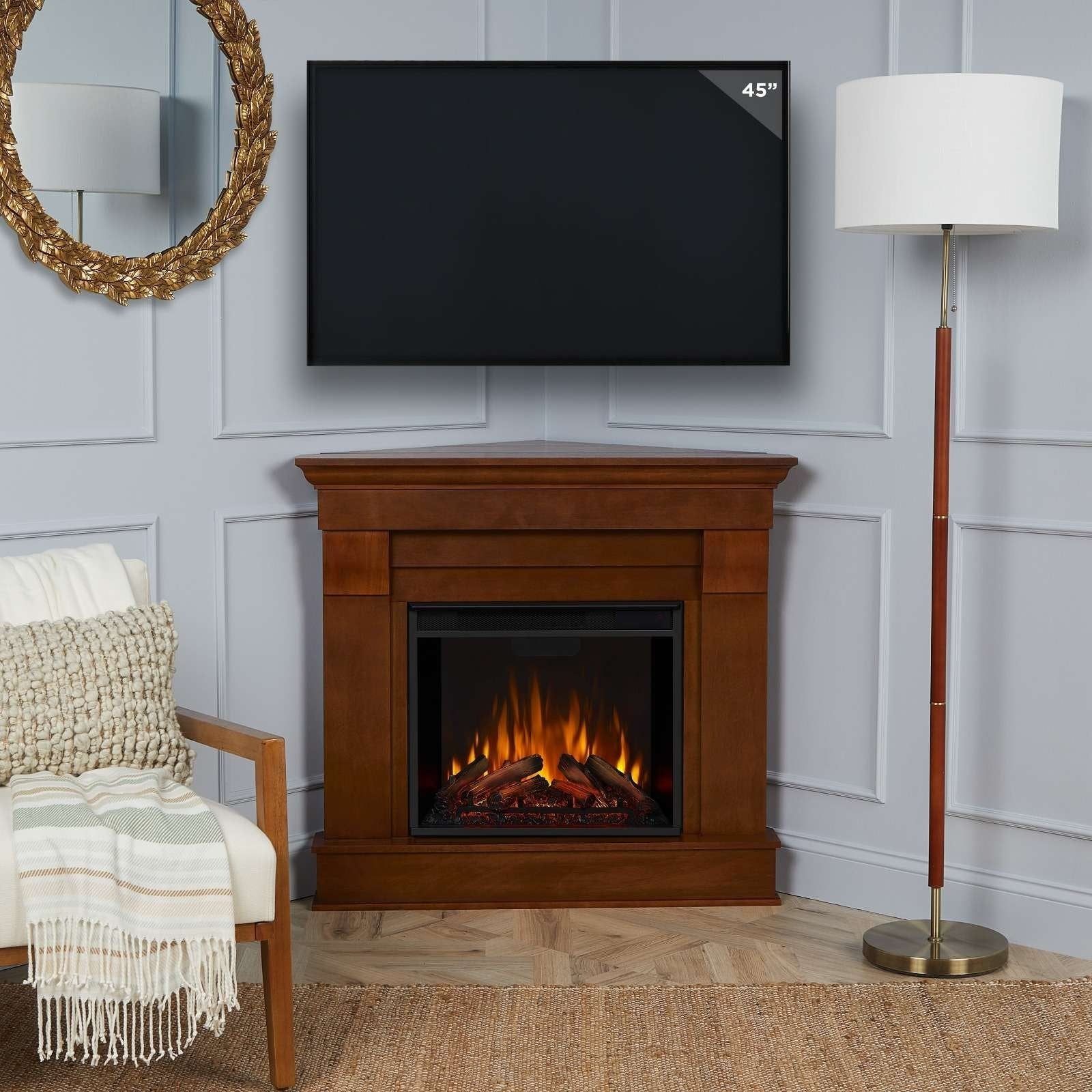 161-1 real flame chateau corner electric fireplace