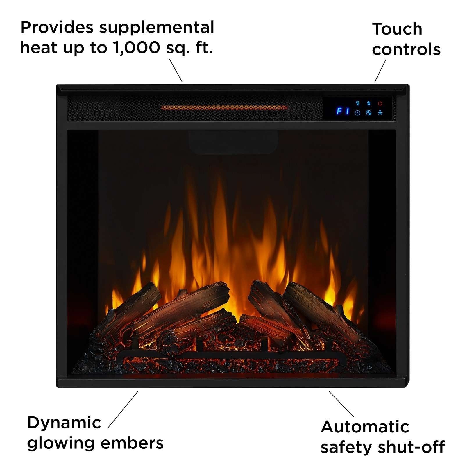 165-1 real flame chateau corner electric fireplace