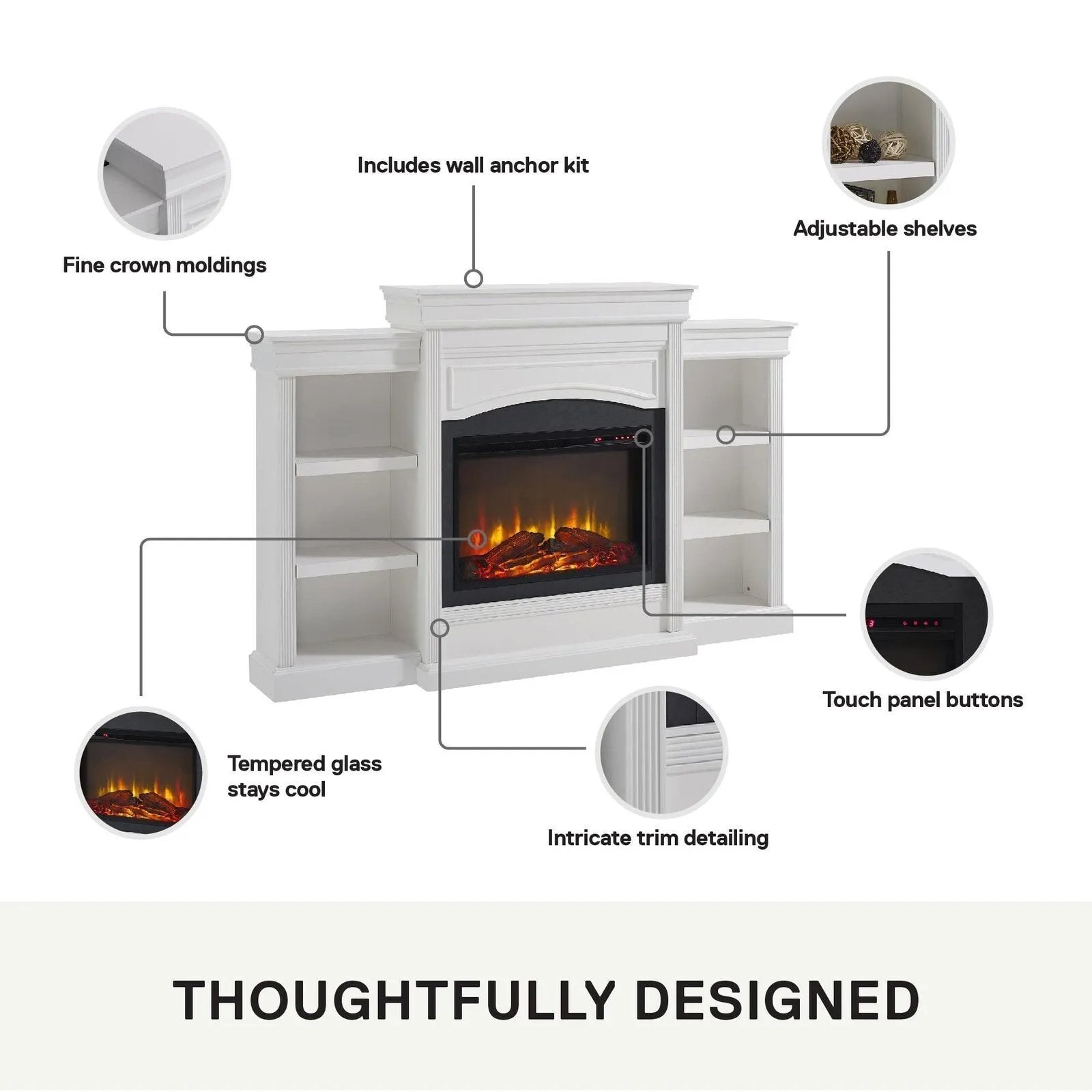 17-1 ameriwood home lamont mantel fireplace
