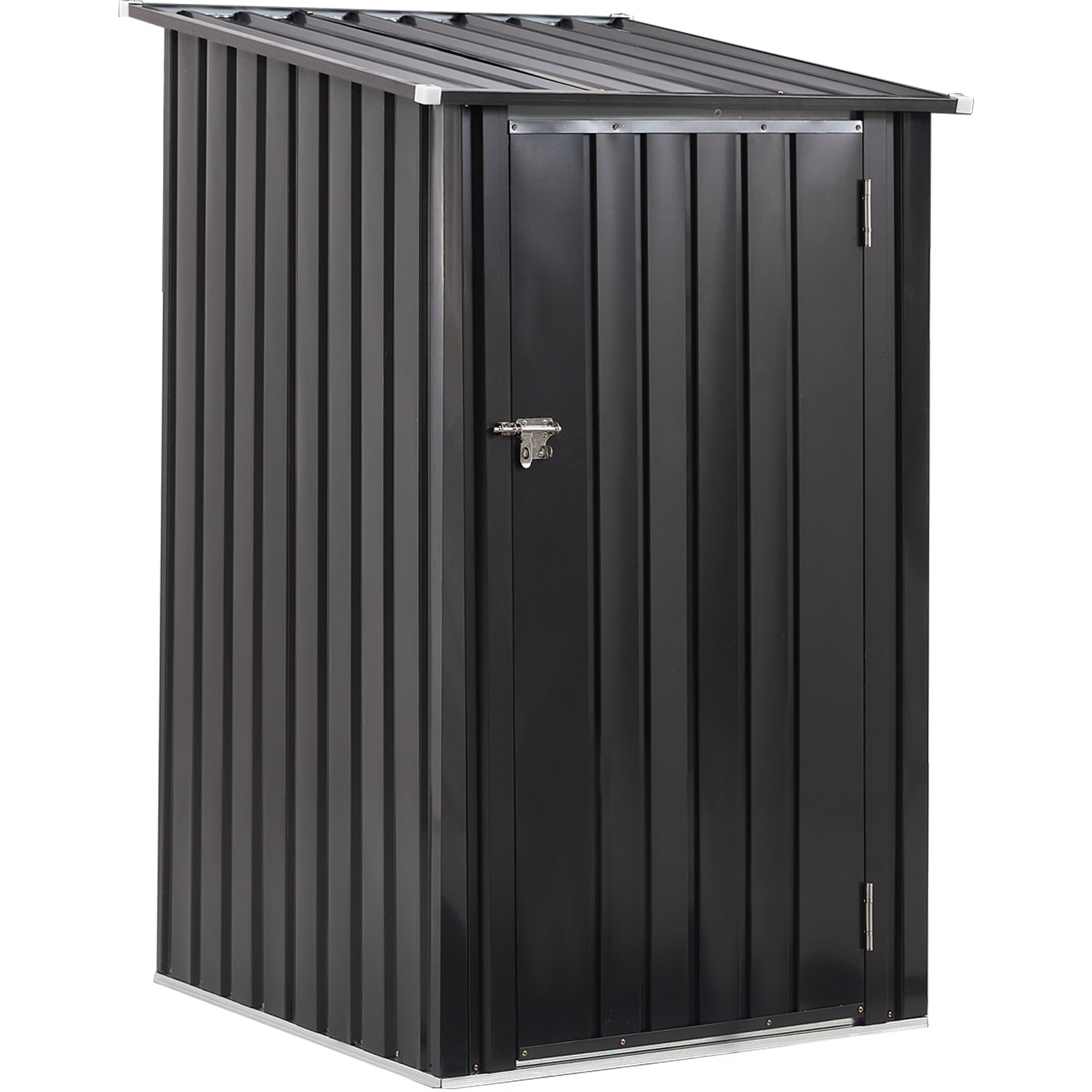 1856906975535960064 metal firewood storage shed
