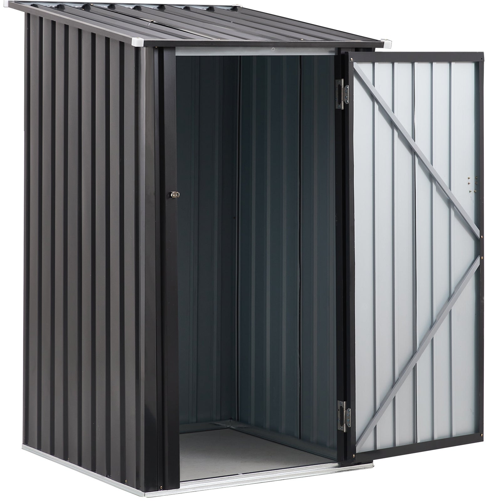 1856906981366042624 metal firewood storage shed