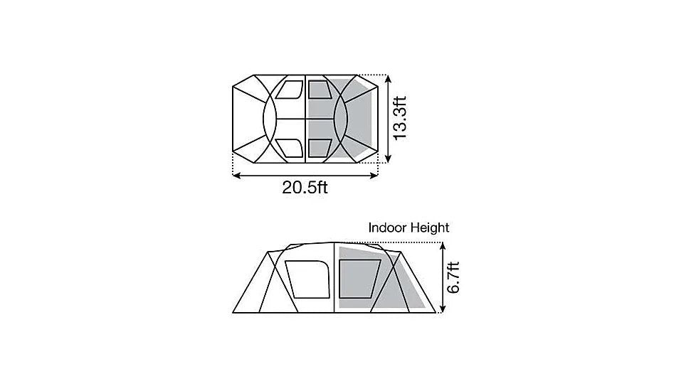 215-1 snow peak land lock shelter tent