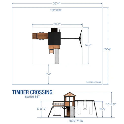 2300354-Timber-Crossing-Diagram-US backyard discovery timber crossing swing set