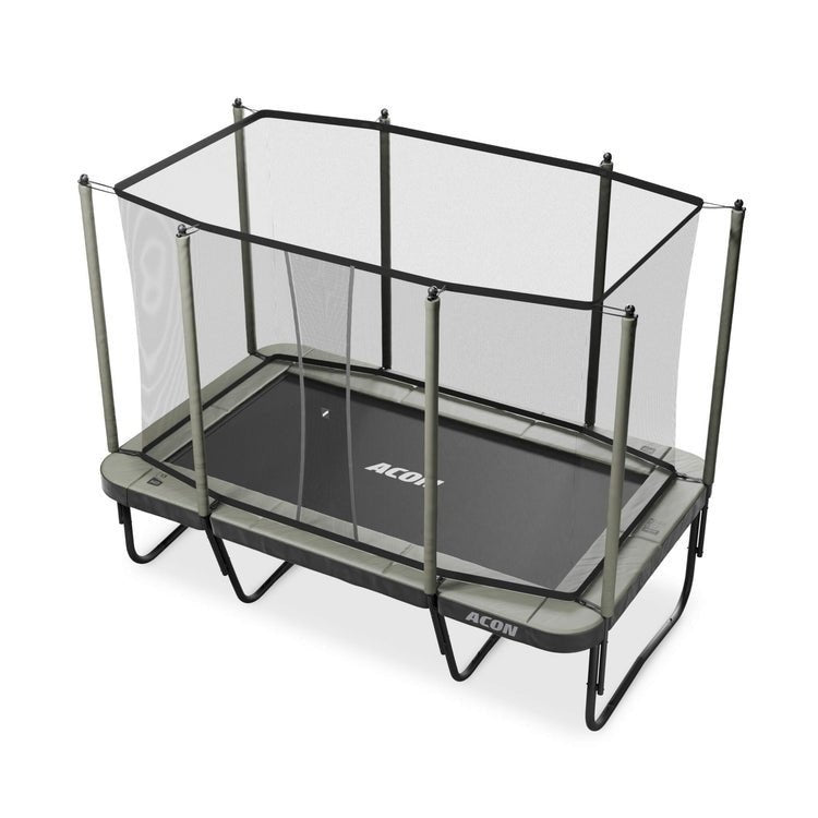 acon 13 hd rectangular trampoline with net and ladder
