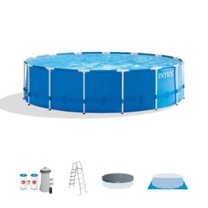 intex 15ft x 48in metal frame pool set