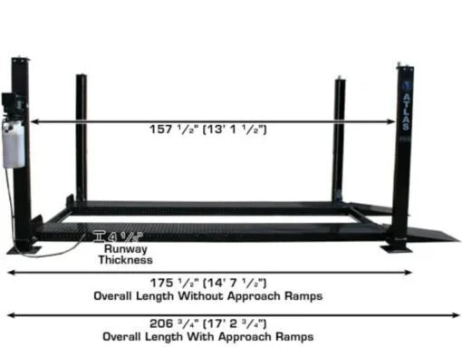 3-10 atlas garage pro8000 8,000 lb 4 post lift