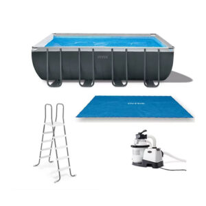 intex ultra xtr above ground pool and solar cover