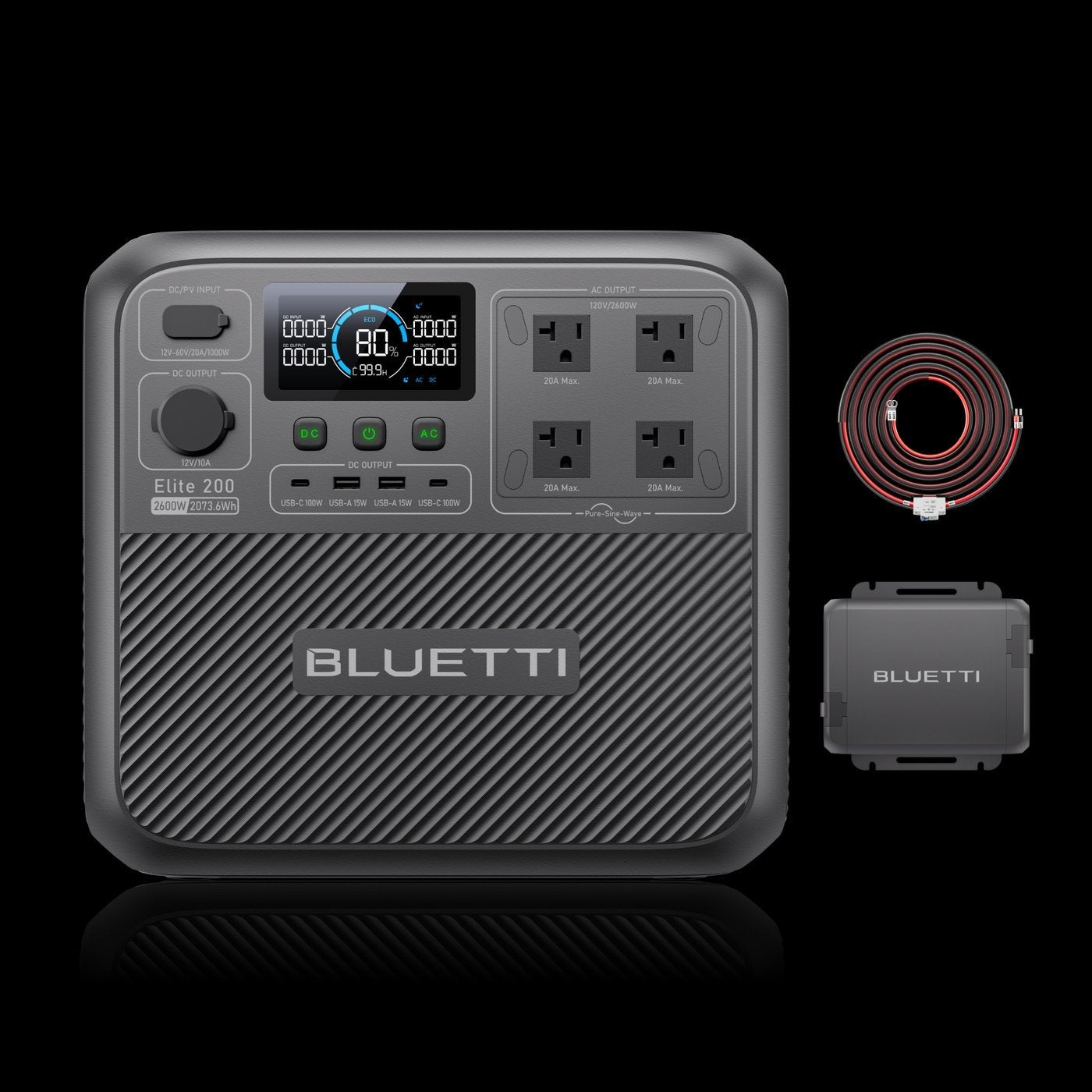 bluetti elite 200 v2+charger