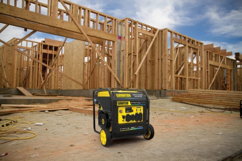 382 champion 201176 9000w tri fuel open frame inverter generator