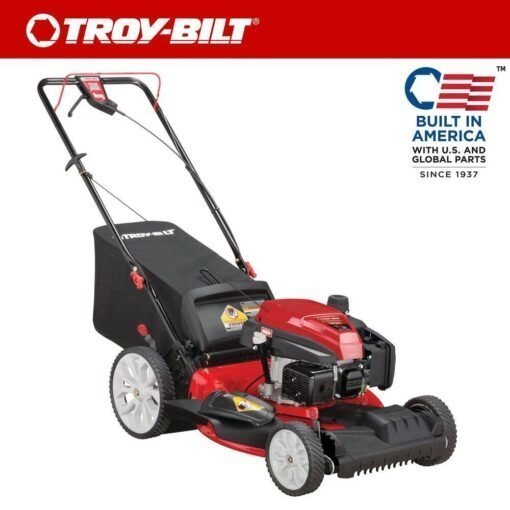troy bilt 21 in. 163cc 3 in 1 fwd self propelled gas mower