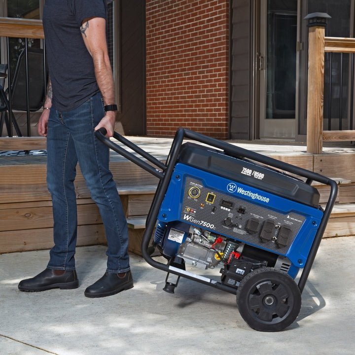 408 westinghouse wgen7500c 9500 peak watt portable generator