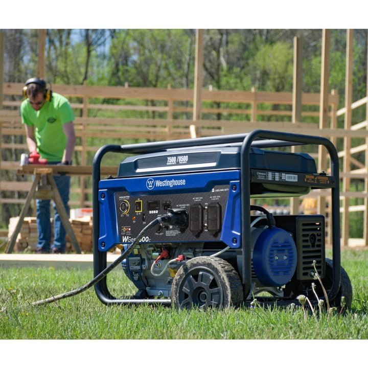 409 westinghouse wgen7500c 9500 peak watt portable generator