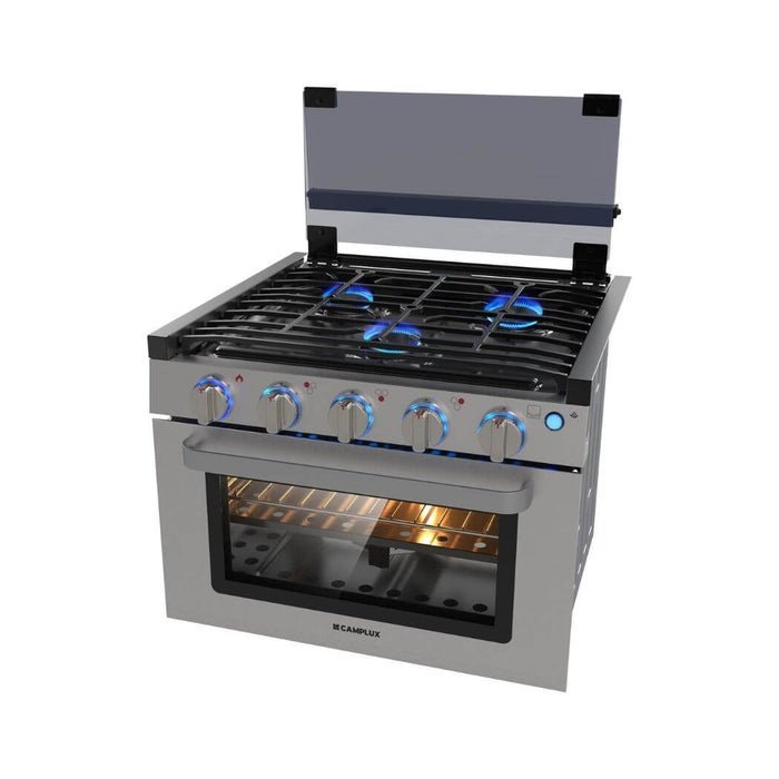 467-2 camplux 17″ rv oven with 3 burners cooktop