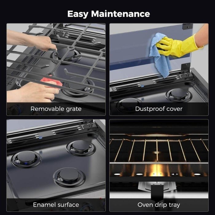 470-2 camplux 17″ rv oven with 3 burners cooktop