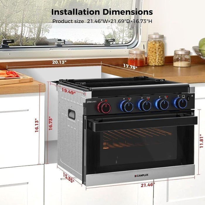 491-2 camplux 2 in 1 rv propane oven stove