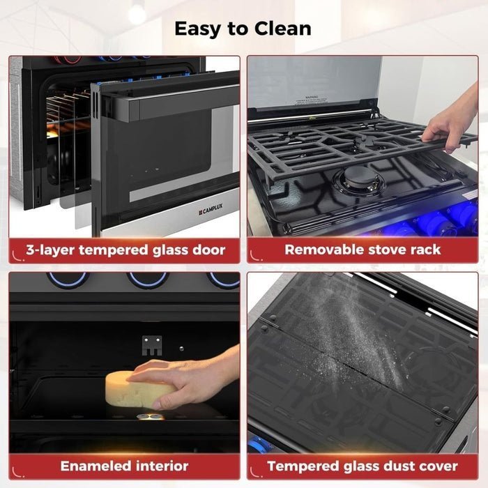 492-2 camplux 2 in 1 rv propane oven stove