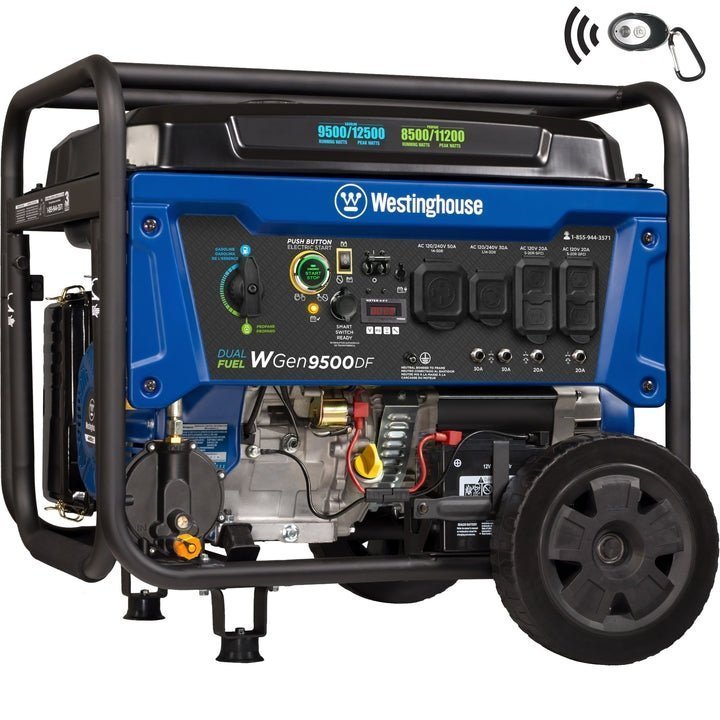 westinghouse wgen9500df portable generator