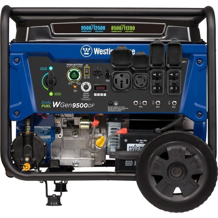 496 westinghouse wgen9500df portable generator