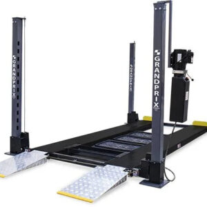 9,000 lb. capacity / includes aluminum ramps, caster kit, jack platform and drip trays