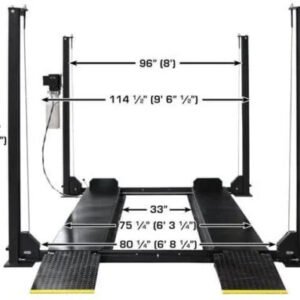 atlas apex 8 8,000 lb 4 post lift car