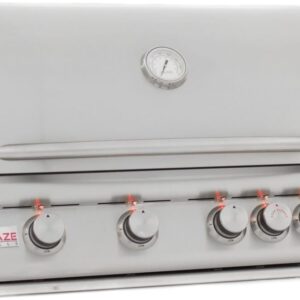 blaze 32 inch 4 burner lte gas grill with rear burner and built in lighting system
