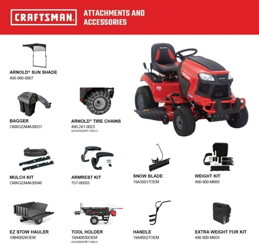 51xHG25qOJL._AC craftsman t2200k 42 in 20 hp 725cc hydrostatic riding mower