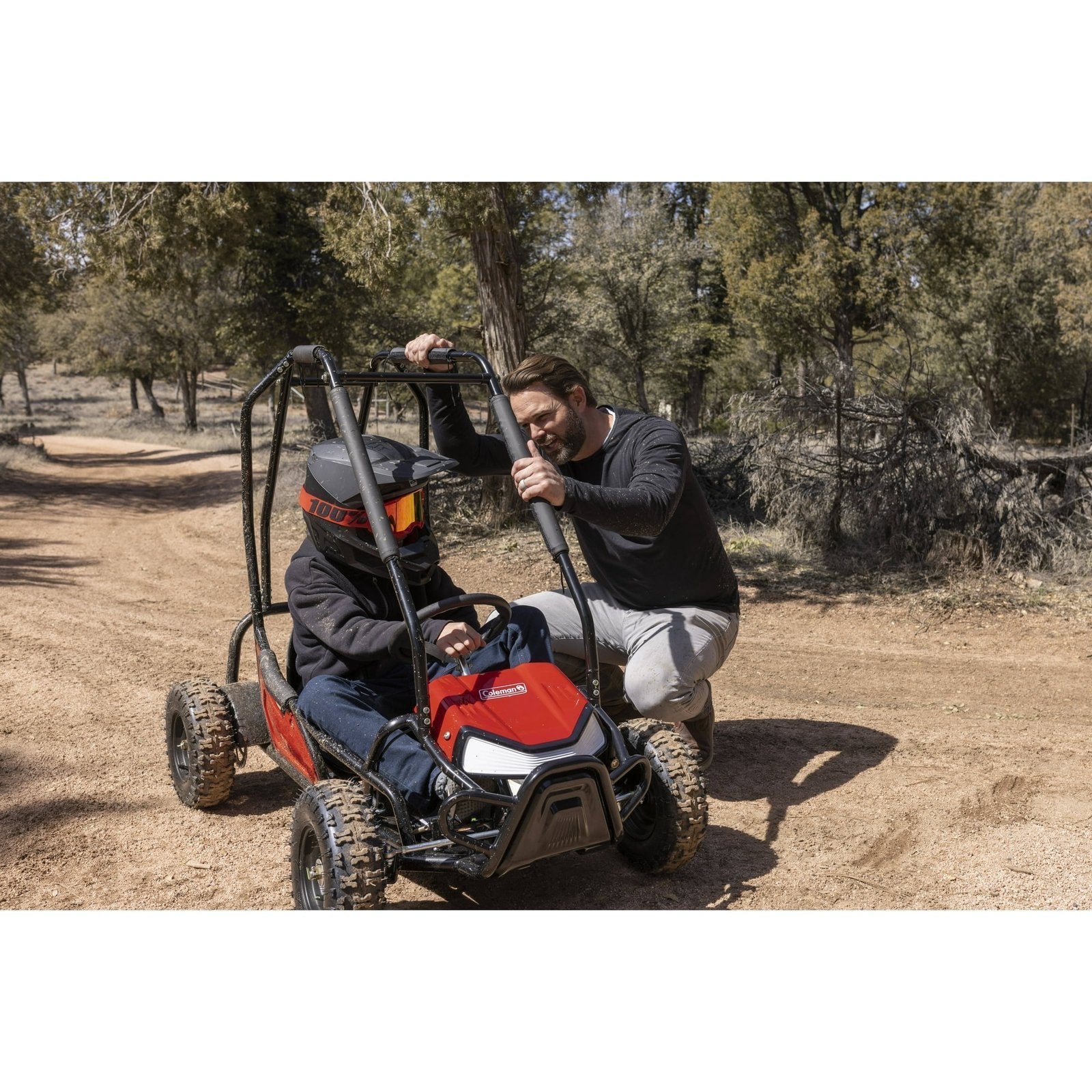 523-1-1 coleman powersports gk100 one seater go kart