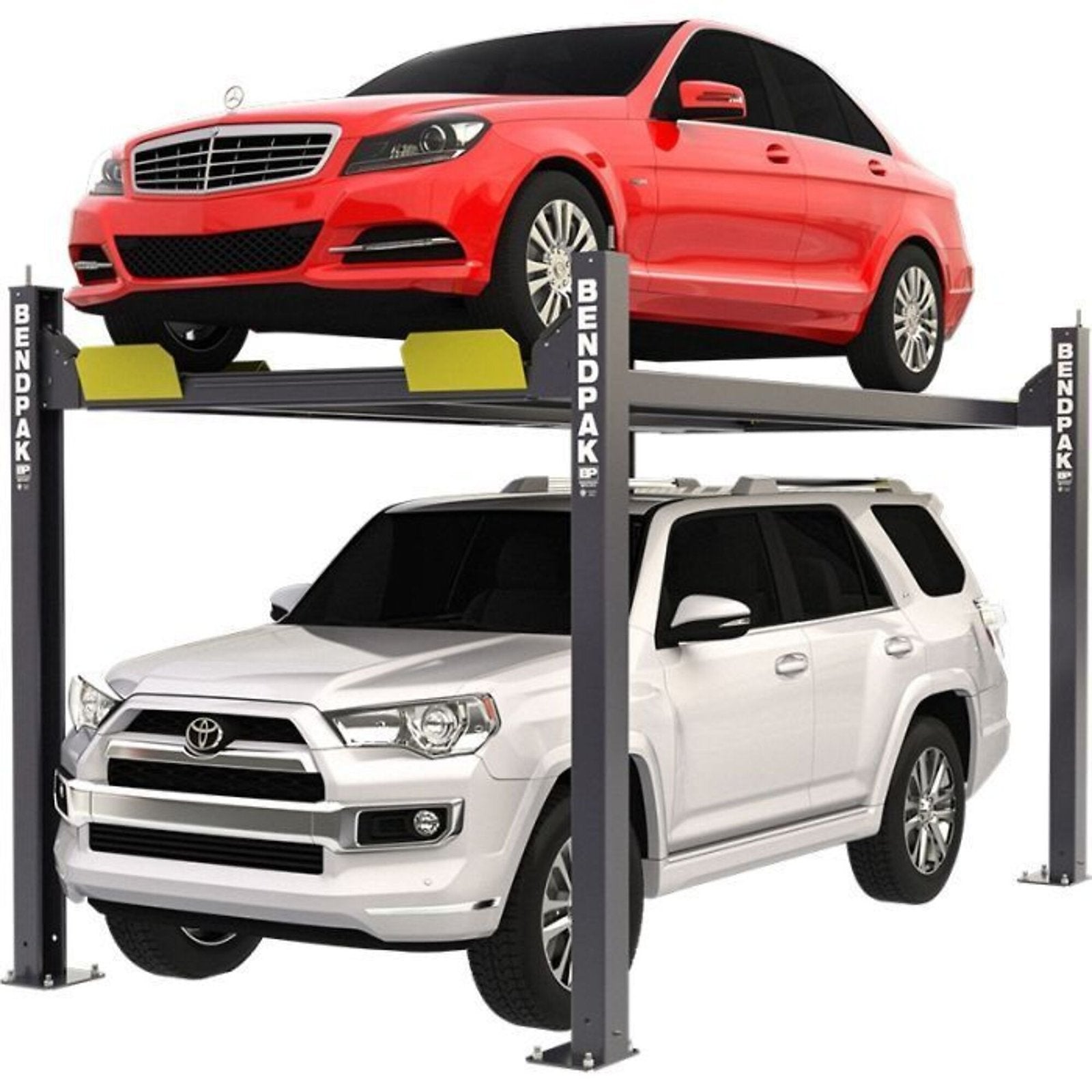 bendpak 4 post compact car lift, 7000 lb. capacity,