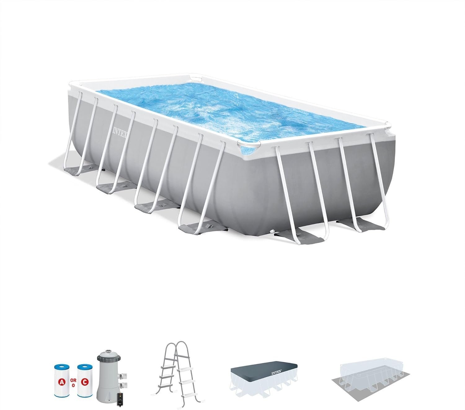 61NwiIJsuhL._AC_SL1500 intex prism frame 16′ x 8′ x 42′ rectangular above ground pool set