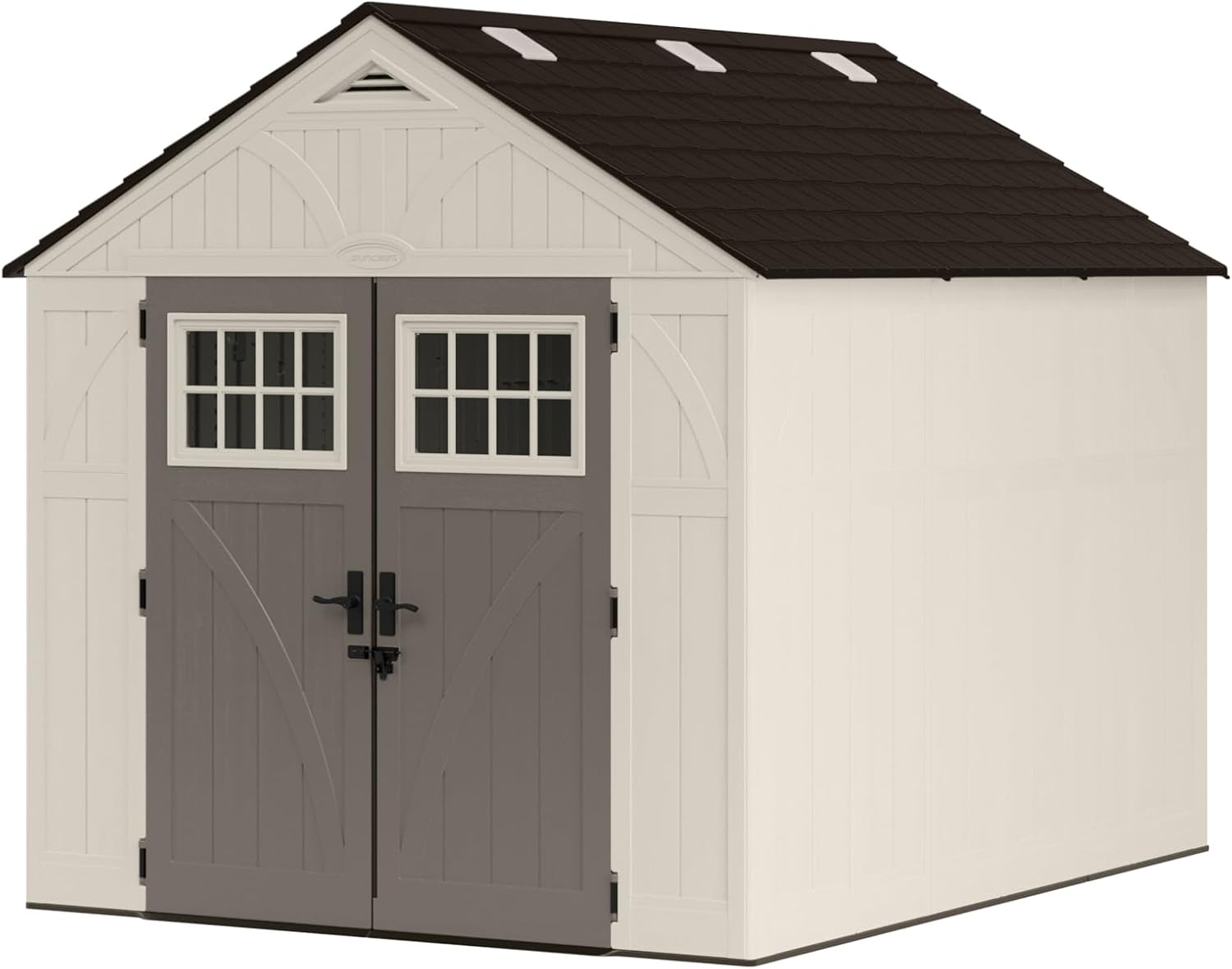 61h8RLXocOL._AC_SL1500 suncast bms8100 8 ft. x 10 ft. tremont resin outdoor storage shed with skylights