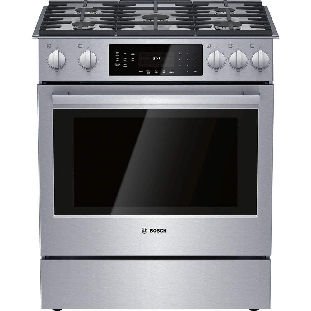 bosch 800 series gas slide in range hgi8056uc