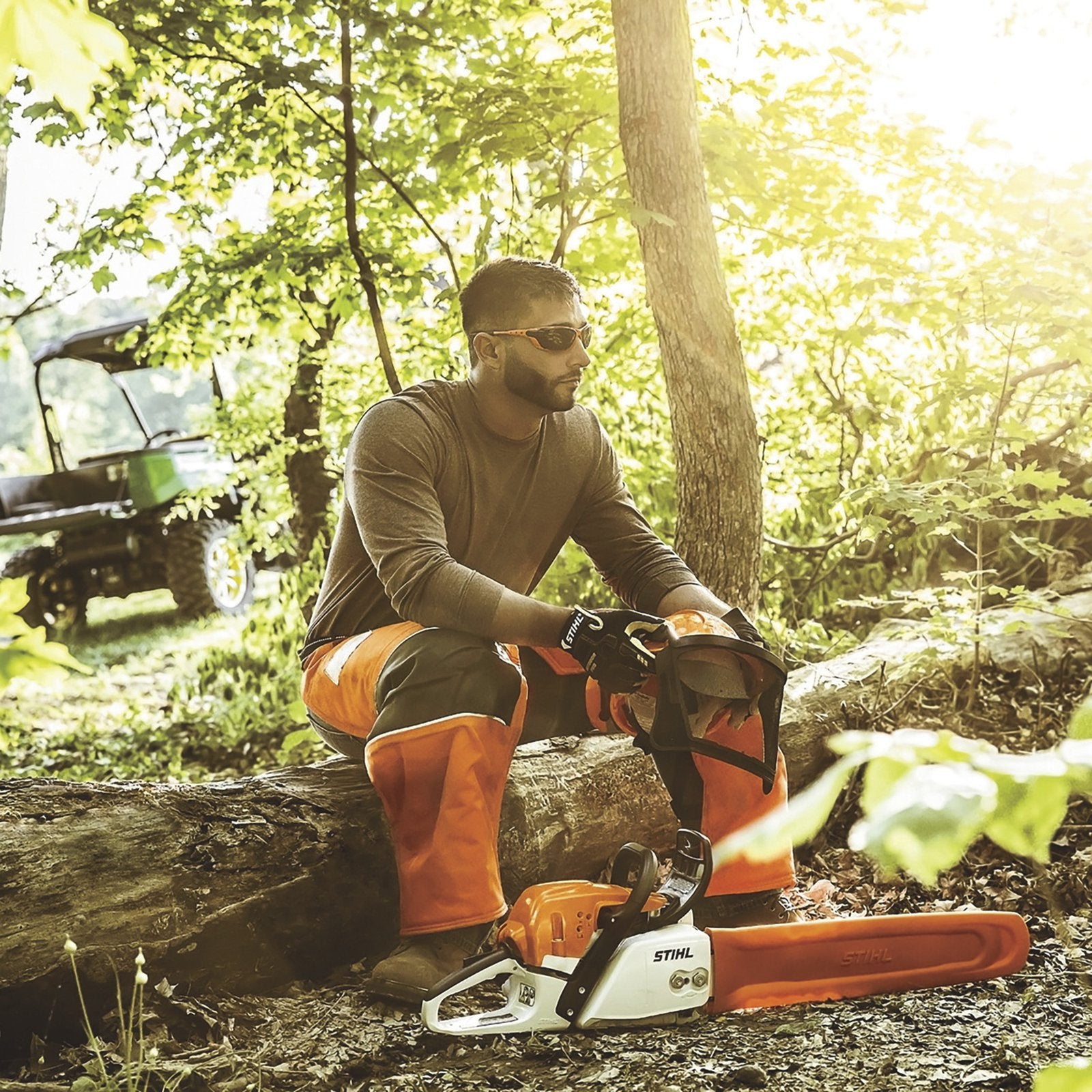 63872_9 stihl gas powered chainsaw, 20in. bar, 55.5cc, 0.325in. chain pitch, model# ms 291 20