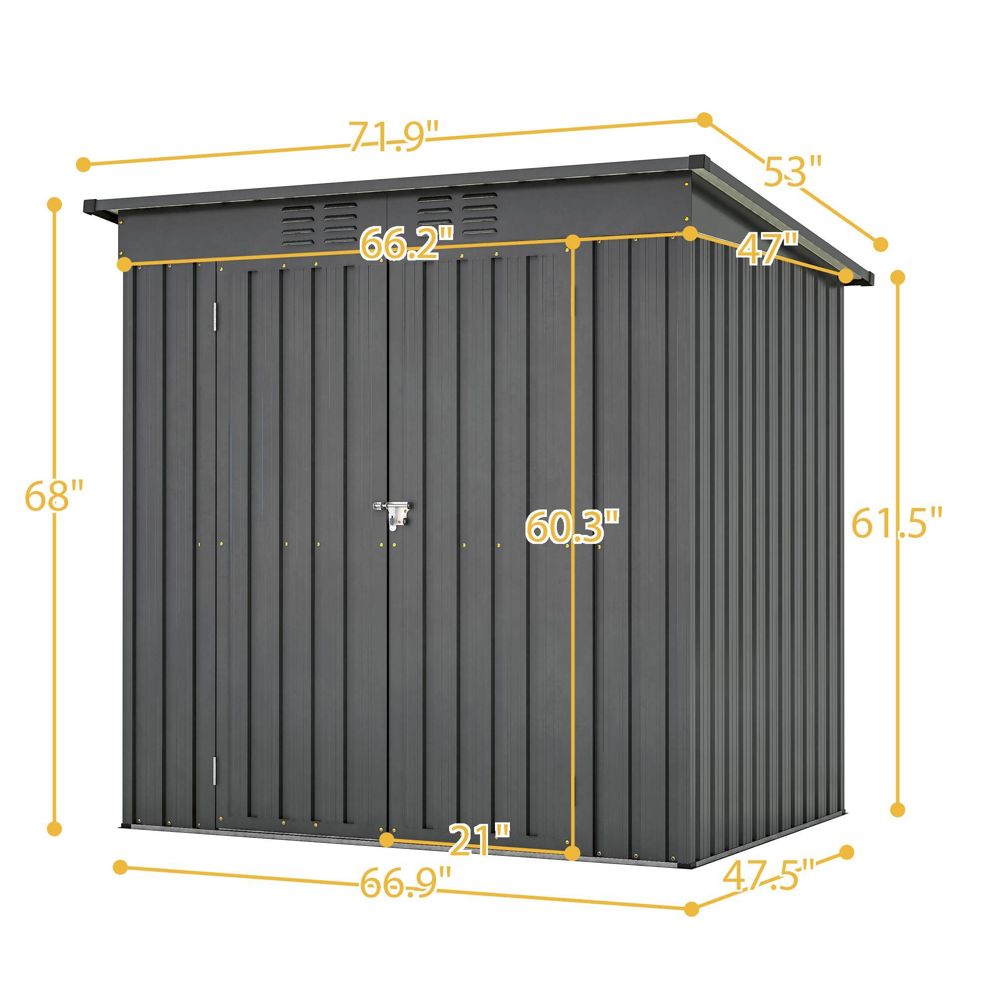 63893fe1-d0e9-43ae-b812-f1952b7863eb 6 x 4 ft outdoor storage shed, all weather tool shed for garden, backyard, lawn, black