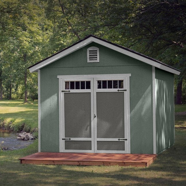 64970134 heartland asheville 10 ft x 12 ft gable style wood outdoor storage shed