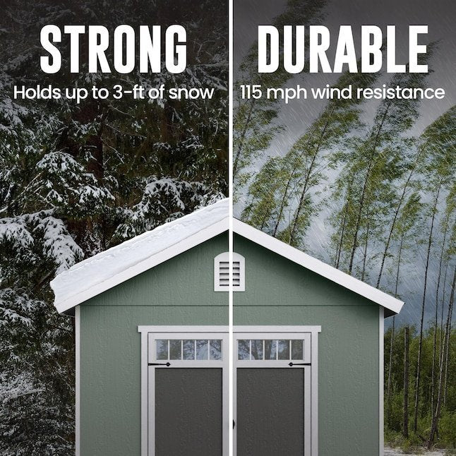 66446648 heartland asheville 10 ft x 12 ft gable style wood outdoor storage shed