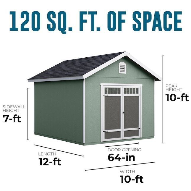 66446709 heartland asheville 10 ft x 12 ft gable style wood outdoor storage shed
