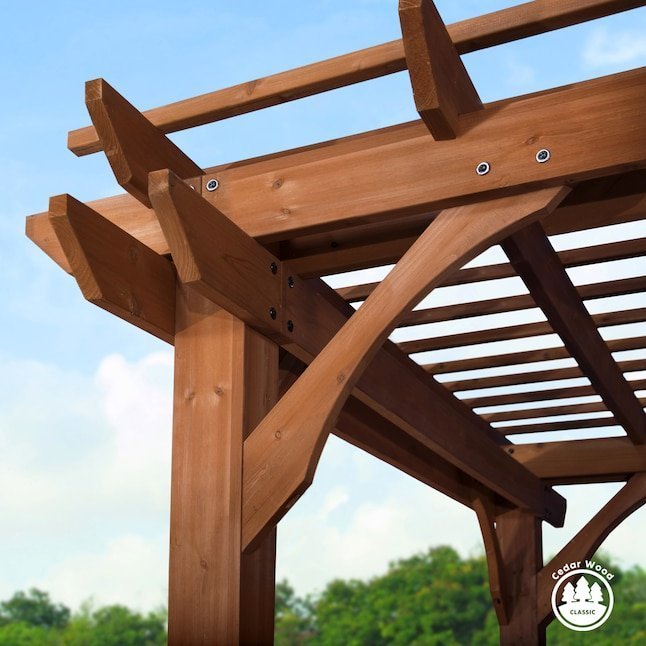 70166701 backyard discovery 10′ x 12′ cedar pergola