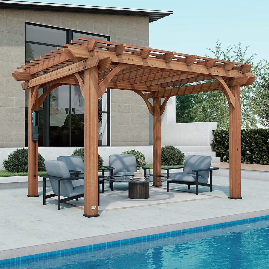 backyard discovery 10′ x 12′ cedar pergola
