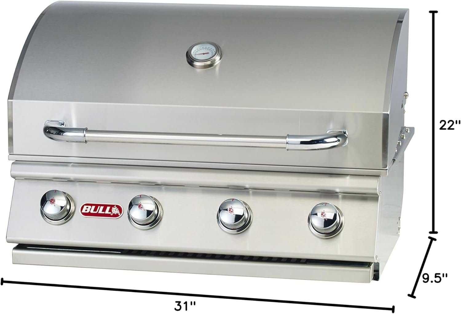 71D154nH8iL._AC_SL1500 bull outlaw 30 inch 4 burner built in natural gas grill