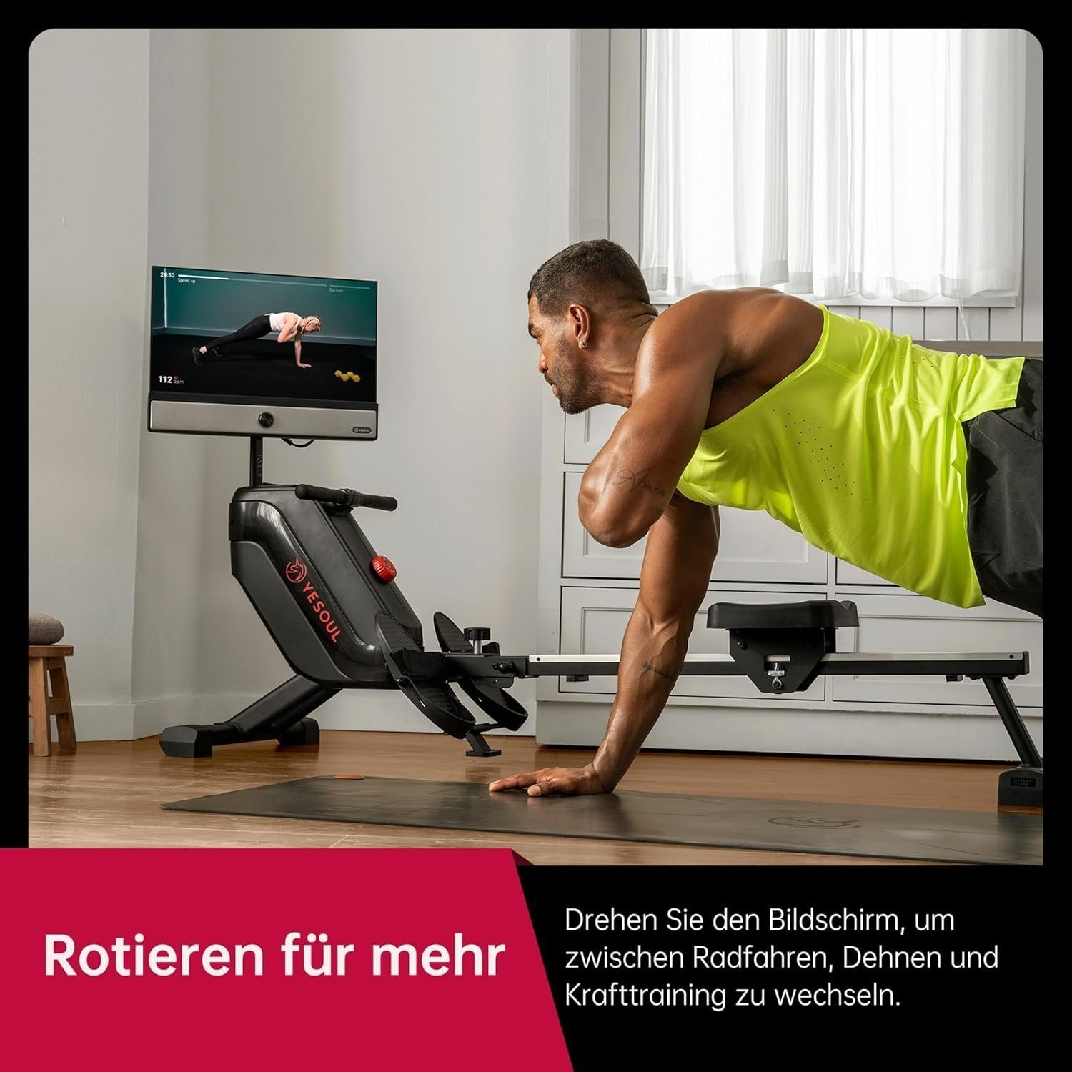 71KqHmjCrJL._AC_SL1500 yesoul rower r1 plus 21.5″ hd screen