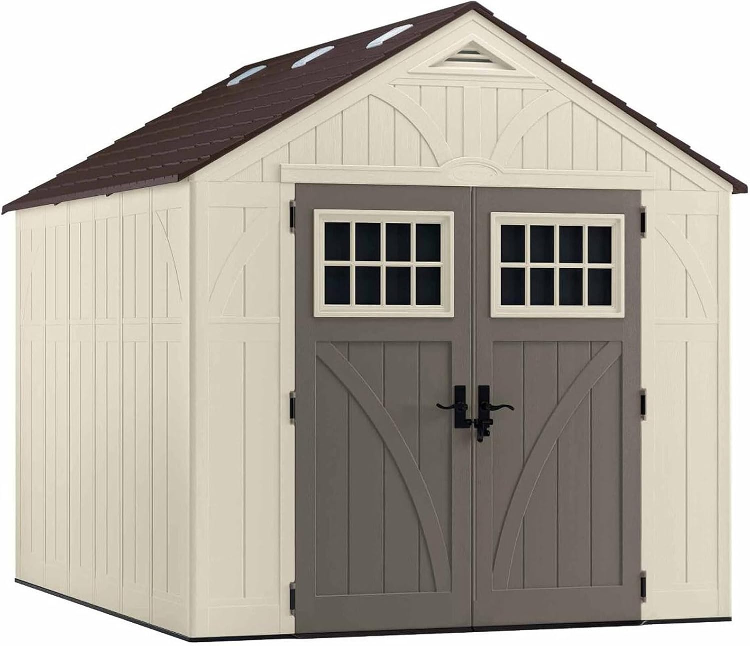 71MU2fGMedL._AC_SL1500 suncast bms8100 8 ft. x 10 ft. tremont resin outdoor storage shed with skylights