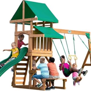 backyard discovery belmont all cedar swing set