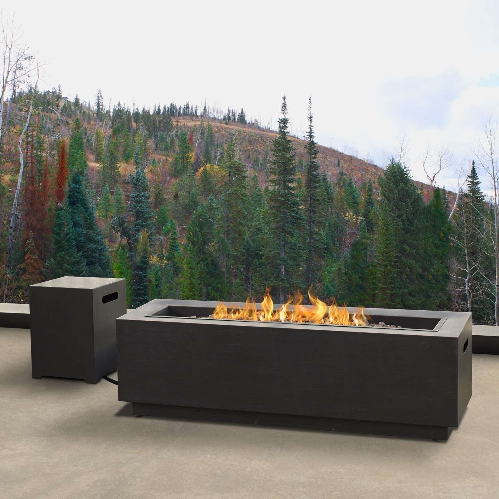 real flame lanesboro propane or natural gas fire pit table