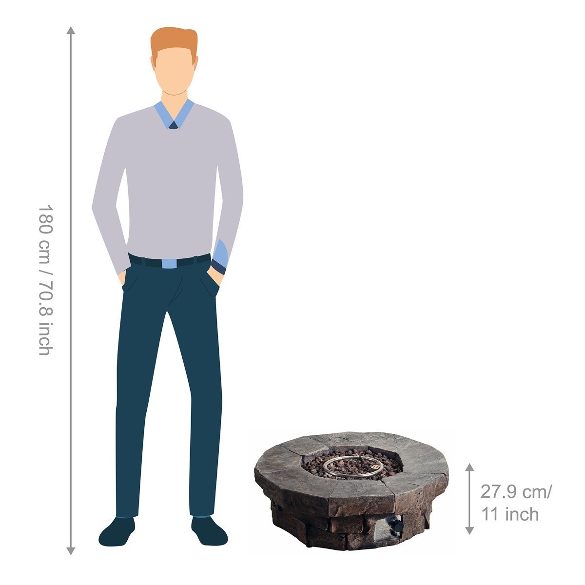 780-2 red barrel studio kimily propane outdoor fire pit