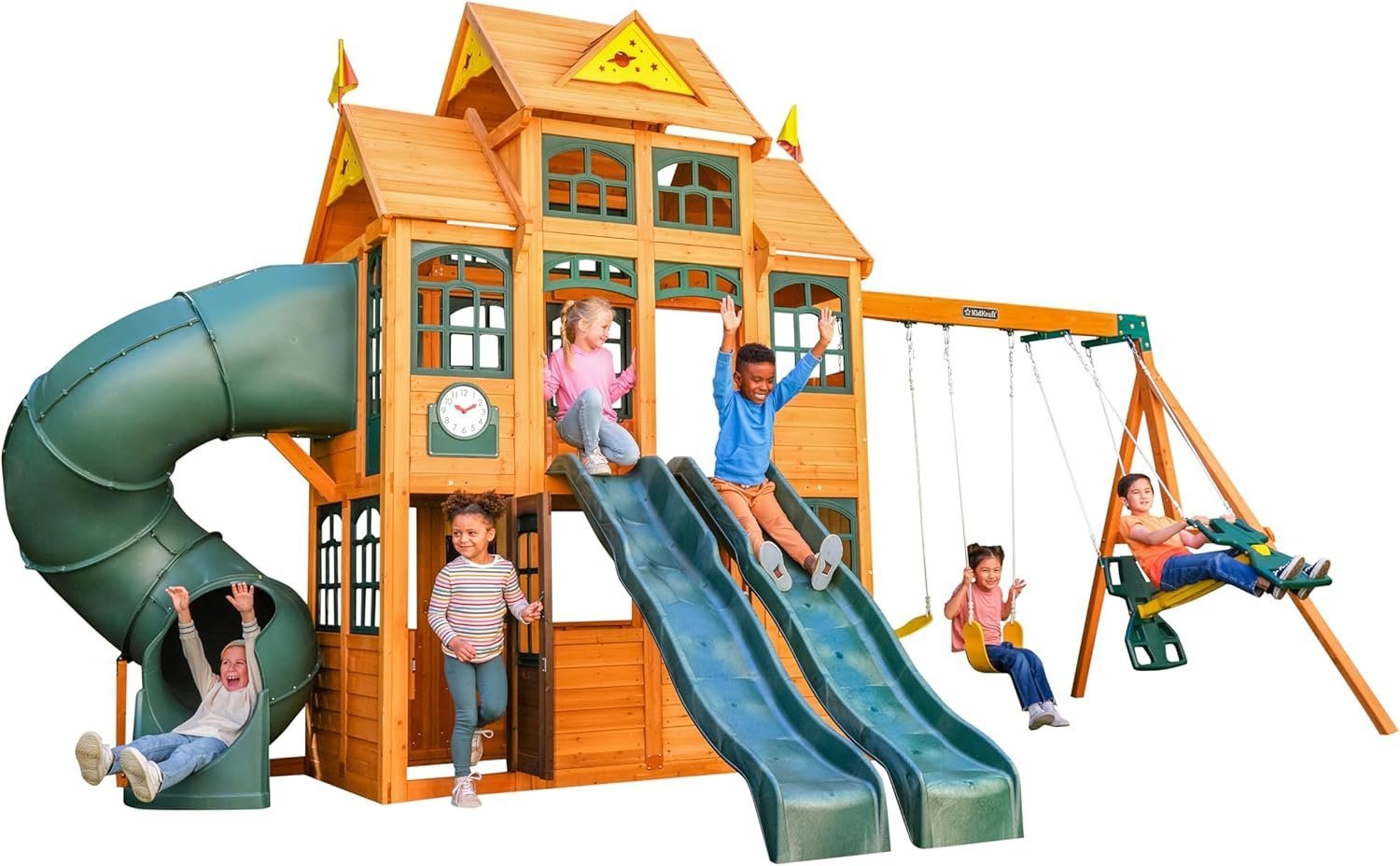 81OwPQv3s0L._AC_SL1500 kidkraft falcon ridge wooden swing set/playset