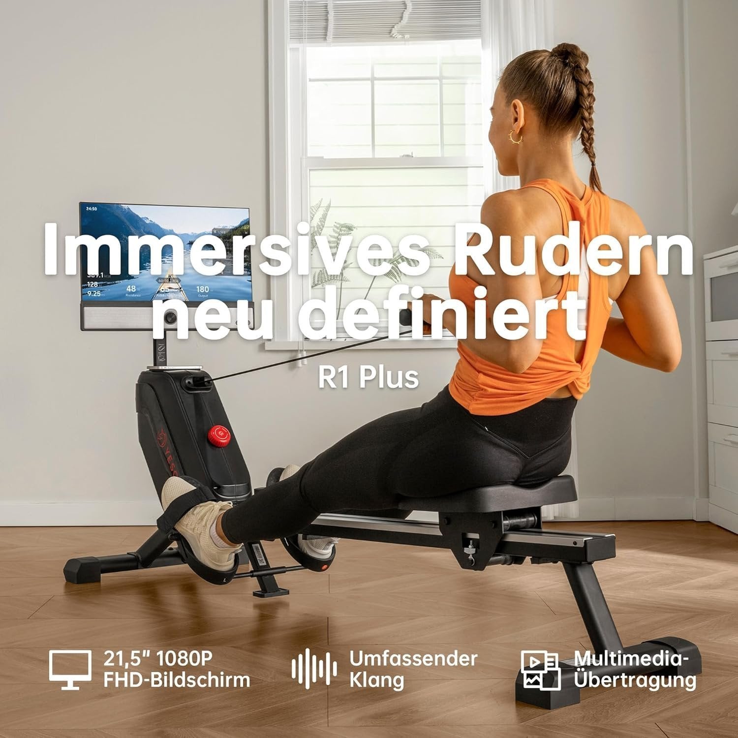 81hI2cNr2L._AC_SL1500 yesoul rower r1 plus 21.5″ hd screen